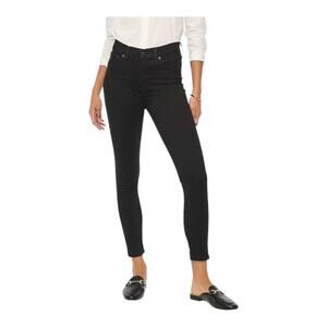 J.Crew womens 0 25 TALL 10” High-rise black skinny jeans signature stretch